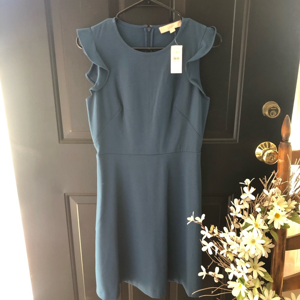 NWT LOFT Blue Dress